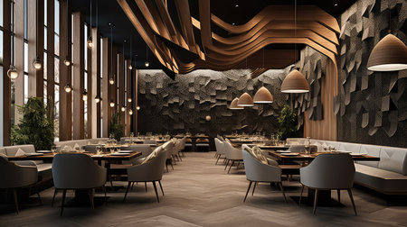 decor design restaurant backgroundの素材