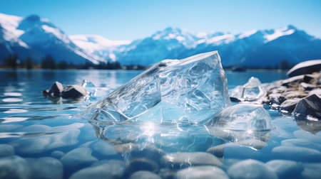 cool glass ice backgroundの素材