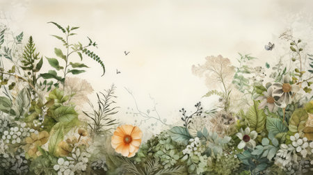 event invitation flower backgroundの素材