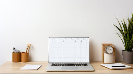 workspace desk office backgroundの素材