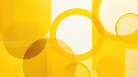 shape geometric yellow backgroundの素材