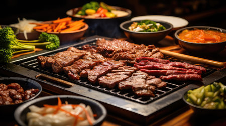 pork meat food backgroundの素材
