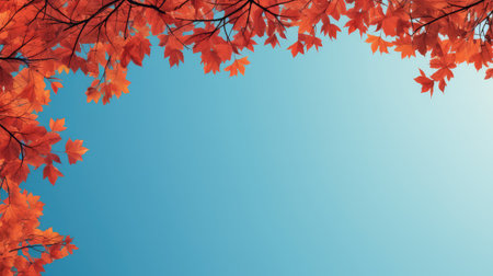 nature frame autumn backgroundの素材