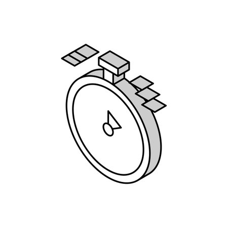 watch time isometric icon vector illustrationのイラスト素材