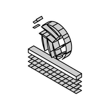 volleyball sport game isometric icon vector illustrationのイラスト素材