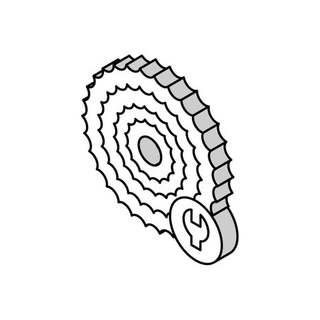 cassette cogset replacement isometric icon vector illustrationのイラスト素材