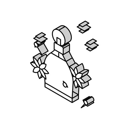 spicy notes perfume isometric icon vector illustrationのイラスト素材