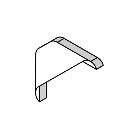 web ribbon banner design isometric icon vector illustrationのイラスト素材