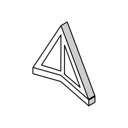 navigation arrow isometric icon vector illustrationのイラスト素材