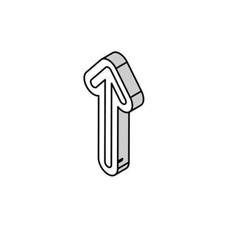 up arrow sending data isometric icon vector illustrationのイラスト素材