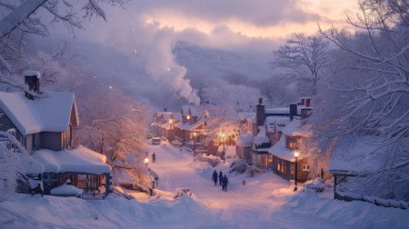 snowball snowy townの素材