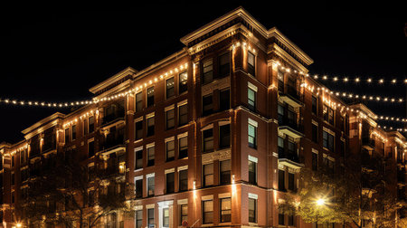 high city apartment buildingの素材
