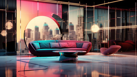 minimalist design blurred roomの素材