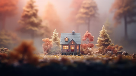 architecture blur house backgroundの素材