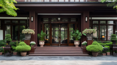 corporate office mansion buildingの素材