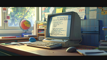 software school computerの素材