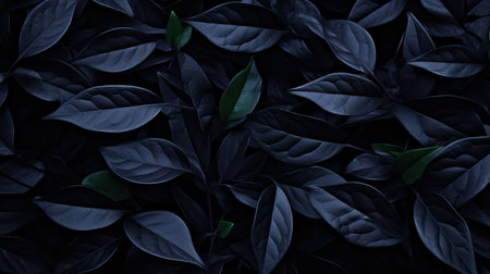 foliage dark leaves backgroundの素材