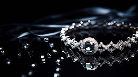 luxury diamond jewelry backgroundの素材