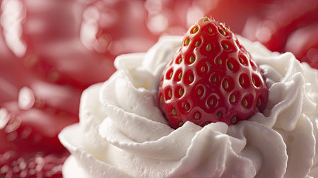 delicious strawberry whipped creamの素材