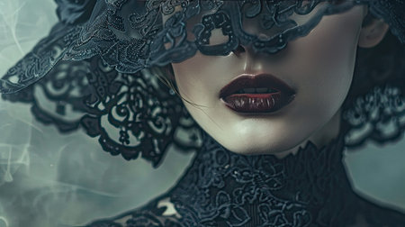 intricate black victorian frameの素材