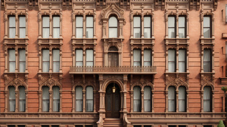 architecture facade apartment buildingの素材