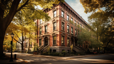 luxury urban apartment buildingの素材