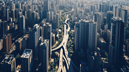 buildings view city backgroundの素材