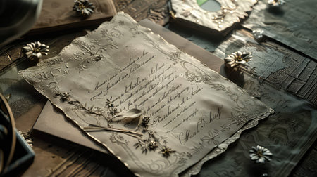 ornate victorian invitationの素材