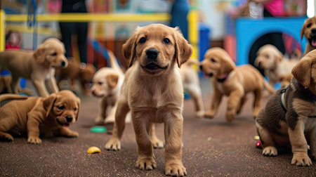 leash puppy schoolの素材