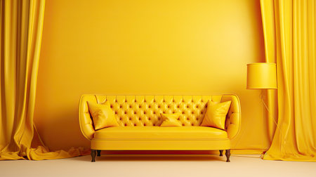 elegant yellow luxury backgroundの素材