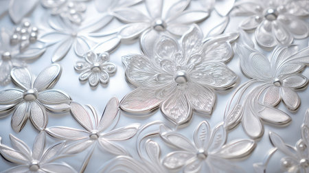 metallic titanium silver backgroundの素材