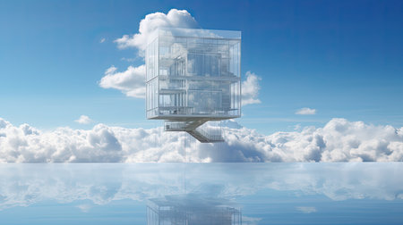 stars sky house buildingの素材