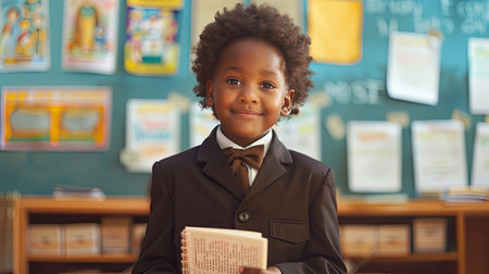 achievement black school childの素材