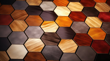 geometric creative hexagon backgroundの素材