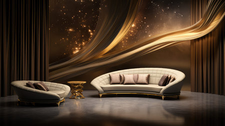 glamour curve luxury backgroundの素材