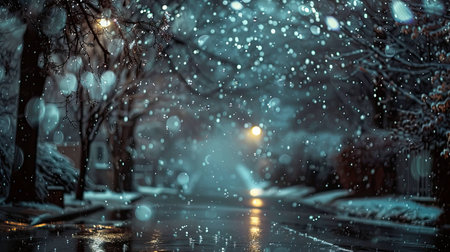 cold freezing rainの素材