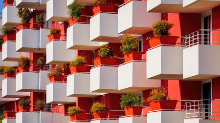 contemporary modern apartment buildingの素材