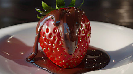 decadent chocolate dipped strawberryの素材