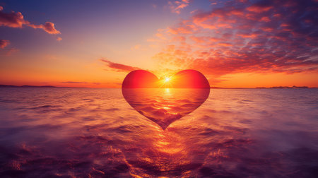 passion heart love backgroundの素材