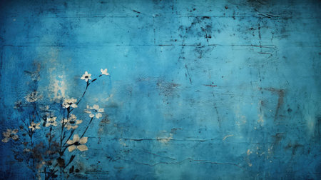 retro grunge blue backgroundの素材