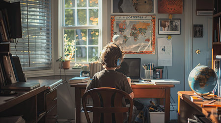 curriculum home school kidの素材