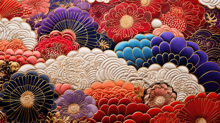 zen ornament japanese backgroundの素材