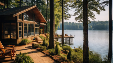 rustic cottage house buildingの素材