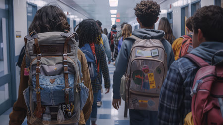 kids school backpacksの素材