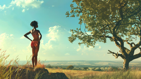 balance yoga africanの素材