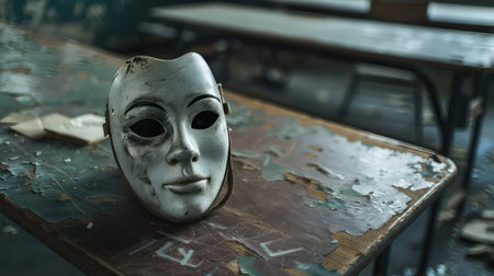 learning school desk maskの素材