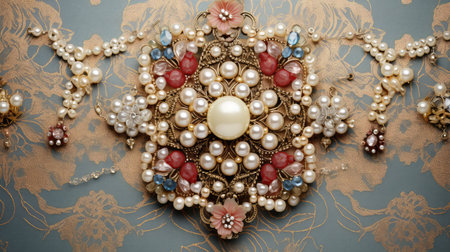 gold elegant jewelry backgroundの素材