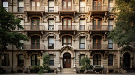 amenities estate apartment buildingの素材