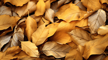 autumn golden leaves backgroundの素材