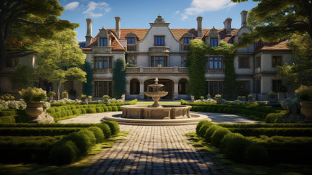 cottage estate house buildingの素材